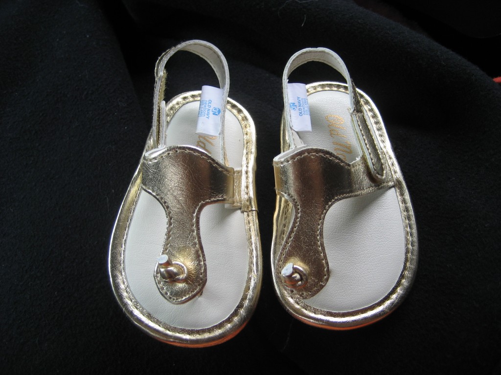 My friend's baby's shoes. They're from Old Navy.