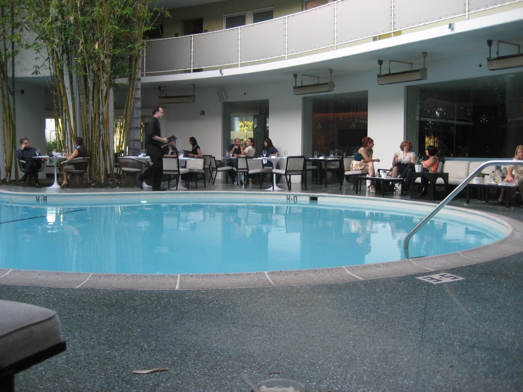 The pool at the Avalon Hotel